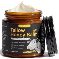 Crema De Sebo De Res Miel 4 Oz Para La Cara y La Piel Sevo Cevo Cebo Hidratante
