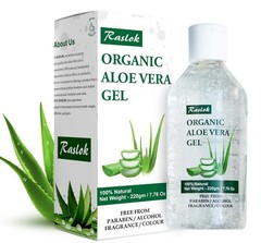 Natural Aloe Vera Gel 7.76 oz – Non-Sticky Hydrating Care for Face & Hair