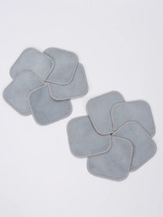 10PCS Super Soft Reusable Makeup Remover Pads – Crystal Square Cleansing Set