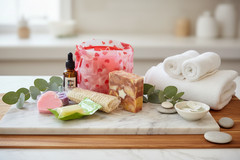 Spa Gift Bundle – Self-Care Ritual with Soaps, Bath Oil, Wax Melts