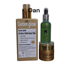 Golden Glow Caviar Gold Brightening Lotion Spf 55, Face Cream, Glutac Serum