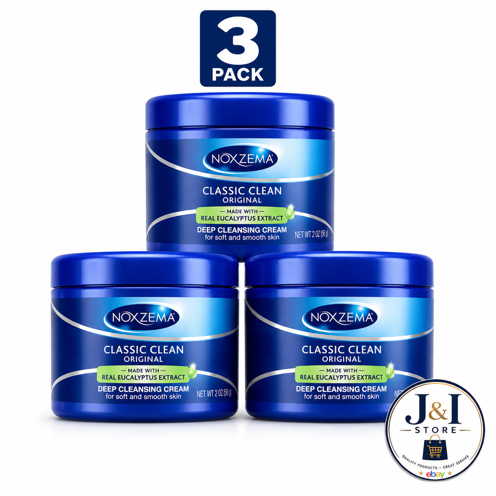 3 Pack – Noxzema Original Classic Clean Deep Cleansing Cream, 2 Oz ( 56g )