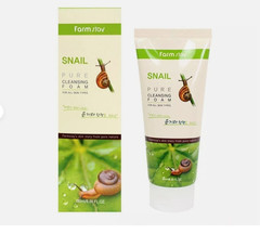 FARMSTAY Snail Pure Cleansing Foam 6.09 Fl Oz Face Cleanser USA