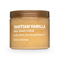 Shea Sugar Scrub Tahitian Vanilla 18 oz Exfoliating Body Scrub Moisturizing