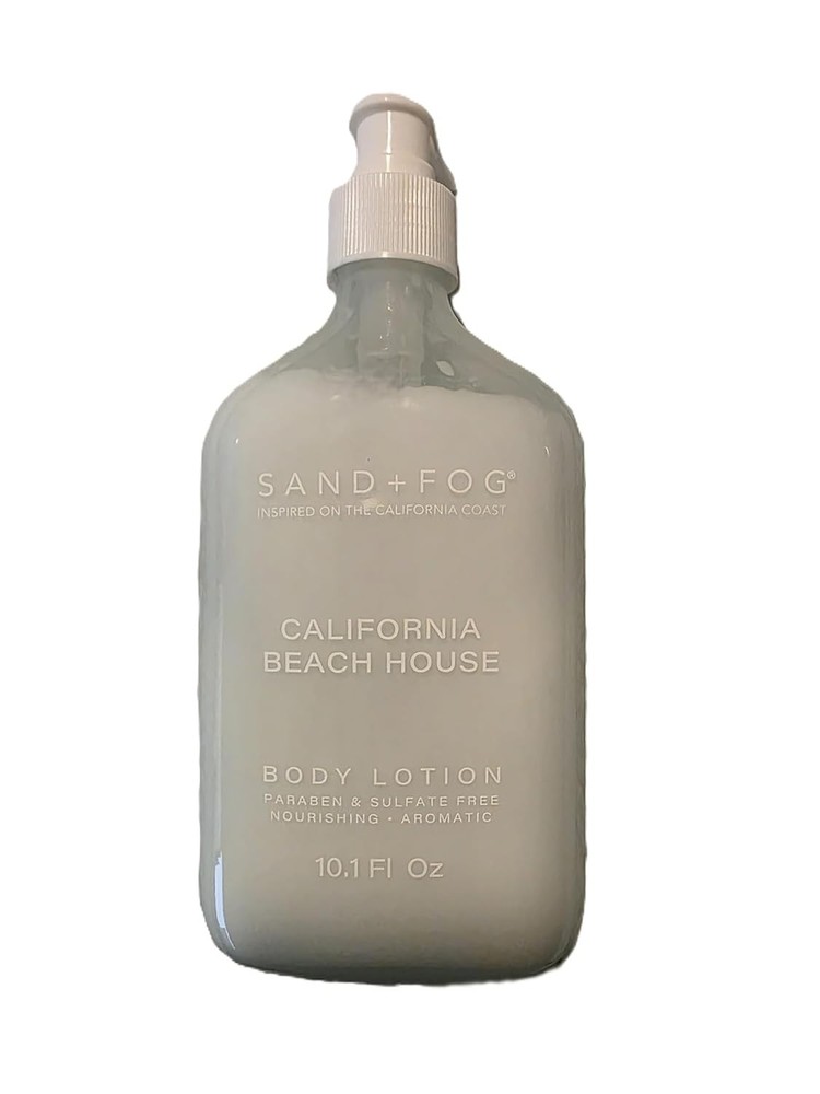 Sand + Fog California Beach House Body Lotion Glass bottle10.1 oz