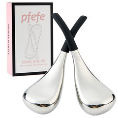 Pfefe Ice Globes Facial Skin Care Tools for Women Face Eyes, Stainless Steel Fac