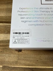 Pure Daily Care NuDerma Professional Ne+Ar Skin Therapy Wand w 6 Fusion OPEN BOX
