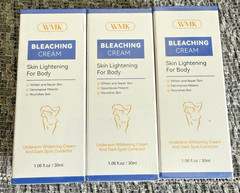 Lot of 3 Bleaching Cream Skin Lightening for Body Dark Spot Correct 03/2028 WMK