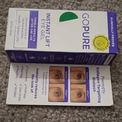 GOPURE Instant Lift Eye Gel 0.34 fl oz / 10ml – Brand New In Box – Exp 03/2028