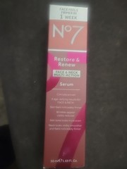 No7 Restore & Renew Face & Neck Multi-Action Serum 1.69 fl oz (50ml)