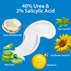 Urea Cream 40 Percent for Feet,40% Urea 2% Salicylic Acid Foot Cream,Foot Cream