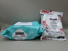 Kirkland Signature Daily Facial Towelettes Cleanse Skin Remove Makeup 30 & 15CTS