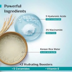 Pilgrim Korean Rice Water Hydra Glow Moisturizer 50gm q164