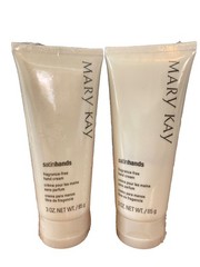 LOT OF 2 Mary Kay Satin Hands Fragrance Free Hand Cream 3oz New Sealed Shea