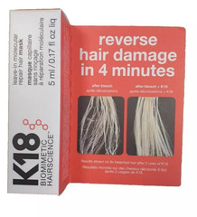 K18 Biomimetic Hairscience Leave in Molecular Repair Hair Mask 5ml 0.17 oz