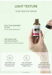 Mooyam Aloe Vera Eye Serum Anti-Aging Moisturizing Smoothing Brightening 1 oz