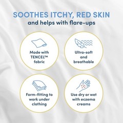 AD Rescuewear Eczema Arm and Leg Sleeves Nighttime Relief for Adults and Tee…