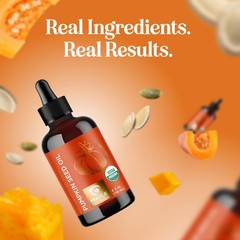 Maple Holistics Pumpkin Seed Oil Organic Certified – 100% 4 Fl Oz (Pack of 1)