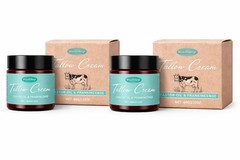 Organic Tallow Cream Castor Oil & Frankincense 60g/2.12 Oz, 2pk, by Woodsleep