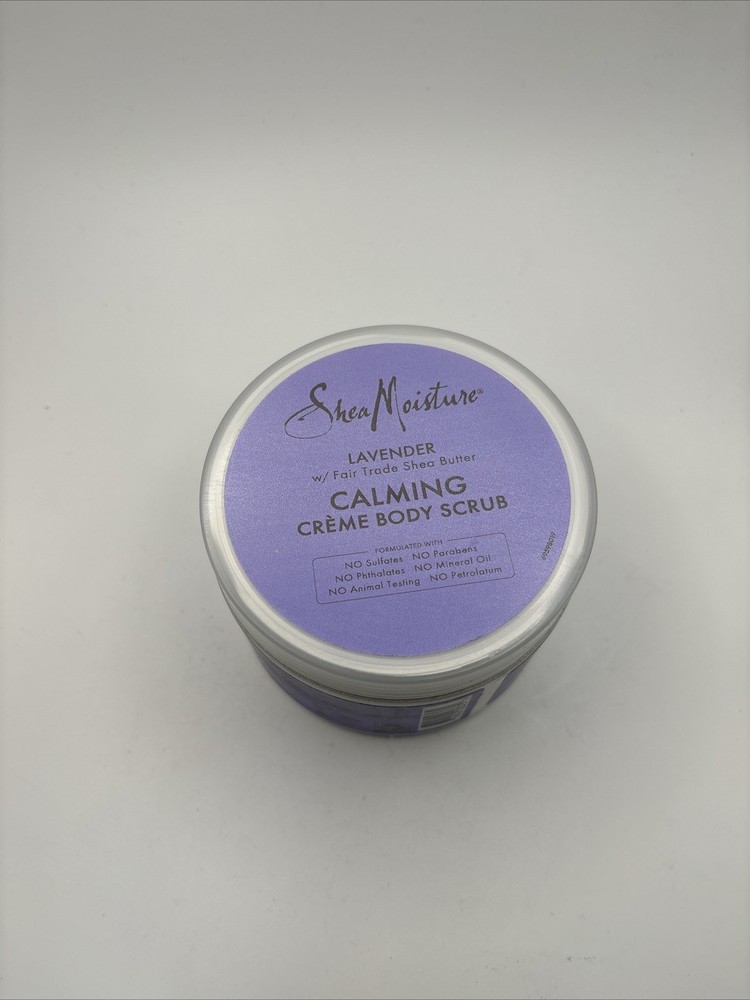 Shea Moisture Lavender w/ Fair Trade Shea Butter Calming Creme Body Scrub 11.3oz