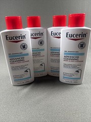 (Lot of 4) Eucerin Advanced Cleansing Body and Face Cleanser – 16.9 Oz