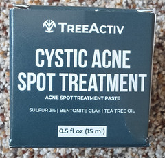 TreeActiv Cystic Acne Spot Paste Sulfur 3% 0.5 fl oz Exp 04/27