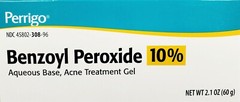 Perrigo Benzoyl Peroxide 10% Acne Gel 2.1 oz (60gm) -Expiration Date 08-2025
