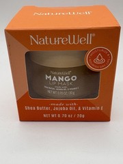 NatureWell Hydrating Lip Mask Mango 0.70 oz Shea Butter,Jojoba Oil Vitamin E