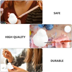 5Pcs DIY Birds Crafts Decor Simple Foam Birds White Body Birdie Toys for Kids