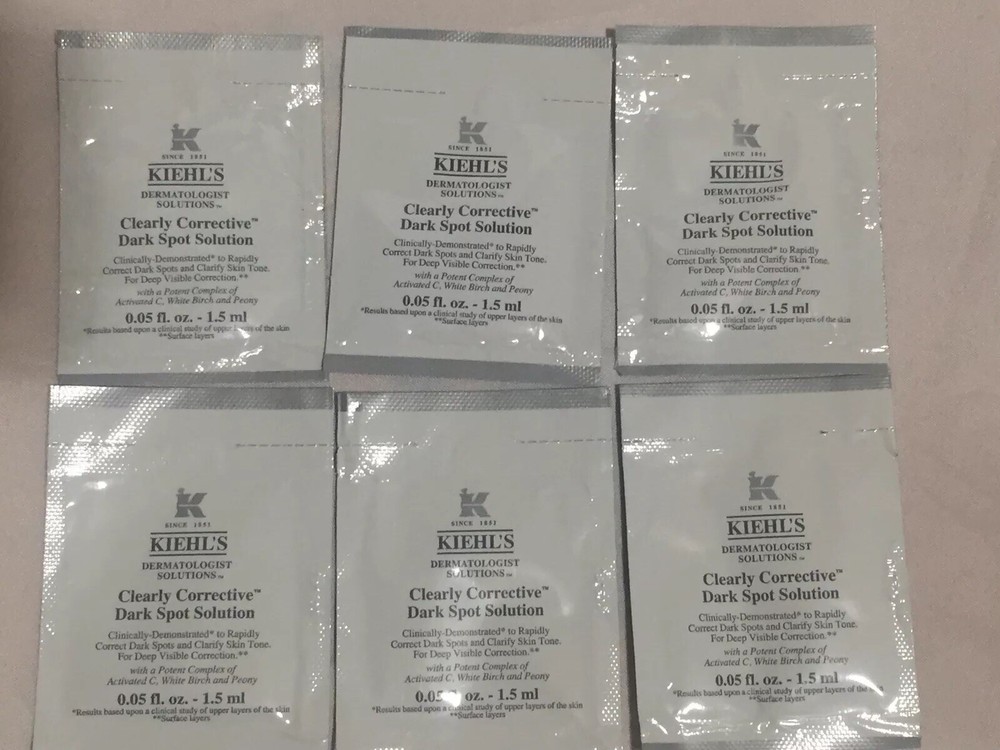 Lot Of 6 Kiehl&rsquo;s Clearly Corrective Dark Spot Solution 1.5ml Each (Total 9ml)