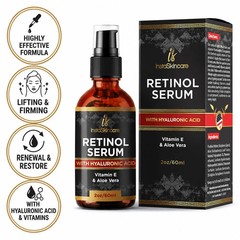 Retinol Serum Hyaluronic Acid Vitamin A E C Aloe Vera Anti-aging For Face 2oz