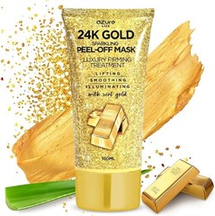 AZURE LUX 24K GOLD SPARKING PEEL-OFF MASK LUXURY FIRMING TREATMENT W.REAL GOLD