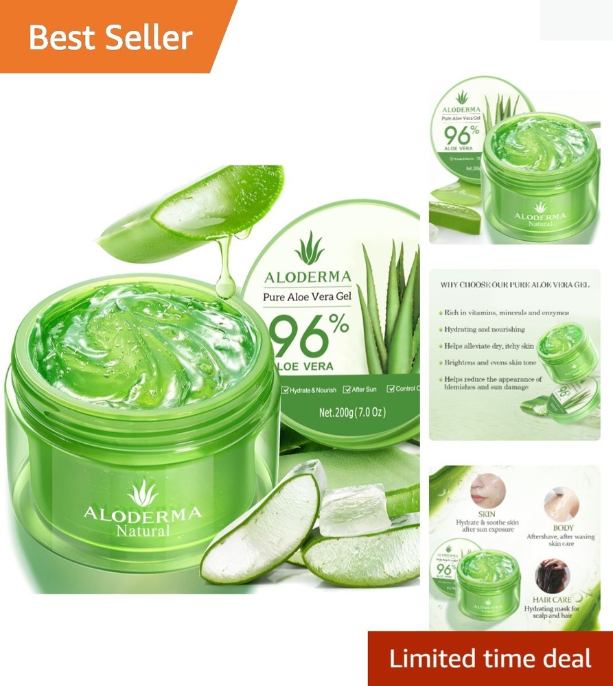 Aloe Vera Gel Made within 12 Hours of Harvest with 96% Pure Organic Aloe Vera…