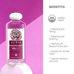 Alteya USDA Certified Organic Bulgarian Rose Water (From New Rose Harvest)