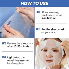 NEXTBEAU Solution Sheet Mask Variety Pack, 10 Count (5 Types x 2 Sheets), 0.74 f
