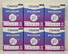 6x 30 Count Clearasil ULTRA Overnight Acne Face Pimple Spot Patches Exp 7/01/28