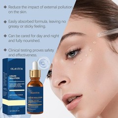 Liquid Solution Anti Aging Serum with Vitamin C, Supports Skin Elasticity