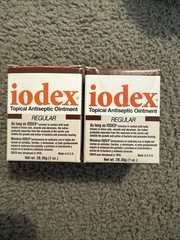 2- Iodex Ointment 1 oz Products Inc – Parafin Iodine Petrolatum Oleic Acid