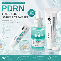 Anua PDRN Hyaluronic Acid Capsule 100 Serum 30ml + Cream 30ml Korean Skincare Se