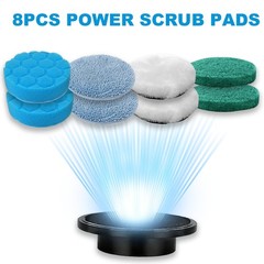 Brush Heads Set, 9 Pack 4 inches Cordless Electric Spin Scrubber Replaceable …