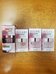 4 Pack: Milani Rose Sugar Lip Scrub Preps/Polishes Scrubs/Softens DAMG E12B