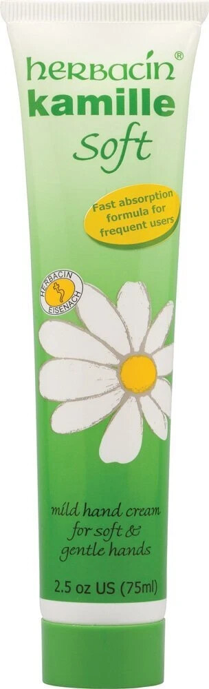 HERBACIN KAMILLE W/PNTHNL SOFT HAND CREAM 2.5OZ