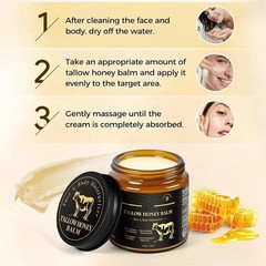 Crema De Sebo De Res Miel 4 Oz Para La Cara y La Piel Sevo Cevo Cebo Hidratante