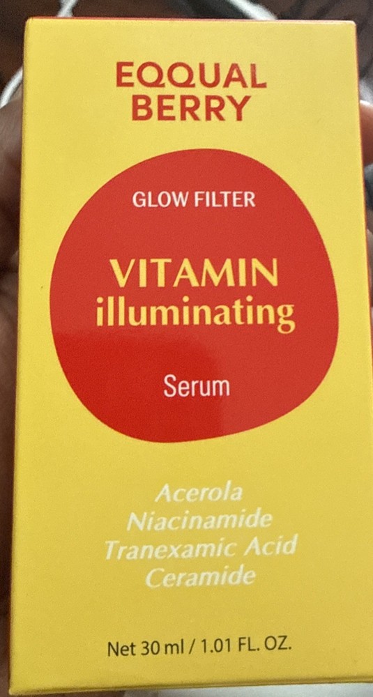 EQQUAL BERRY Glow Filter Vitamin Illuminating Serum 1.01 fl oz. Exp 03/2028