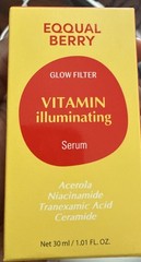 EQQUAL BERRY Glow Filter Vitamin Illuminating Serum 1.01 fl oz. Exp 03/2028