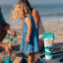 Badger Mineral Baby Sunscreen Cream SPF 40, 98% Organic 2.9 Fl Oz (Pack of 1)