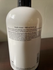 Philosophy Fresh Cream Olive Oil Body Scrub 16oz New Sealed No Pump