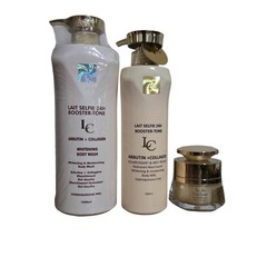 3pc. Lait Selfie 24h Booster Set: Lotion 500ml, Face Cream, Shower Gel Sales