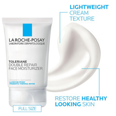 Toleraine Skin Care Set, Double Repair Face Moisturizer 100Ml & Purifying Foamin