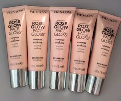 5 PACK Revlon Photoready Rose Glow Face Gloss Sealed 1 oz 001 Luminize + Hydrate